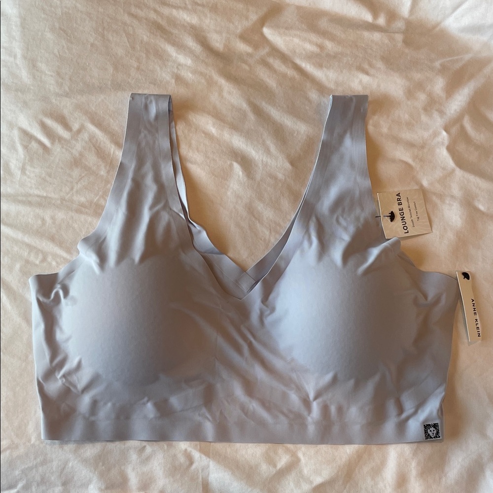 Anne Klein Soft Blue Seamless Lounge Bra